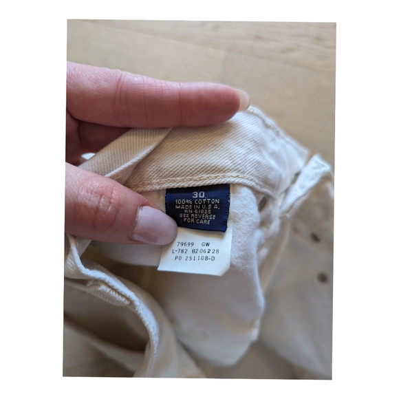 VINTAGE jean shorts, cream - Picture 5 of 8